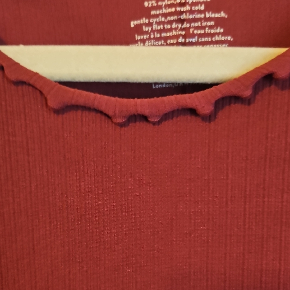 Free People Burgundy Tank Top - Picture 3 of 5